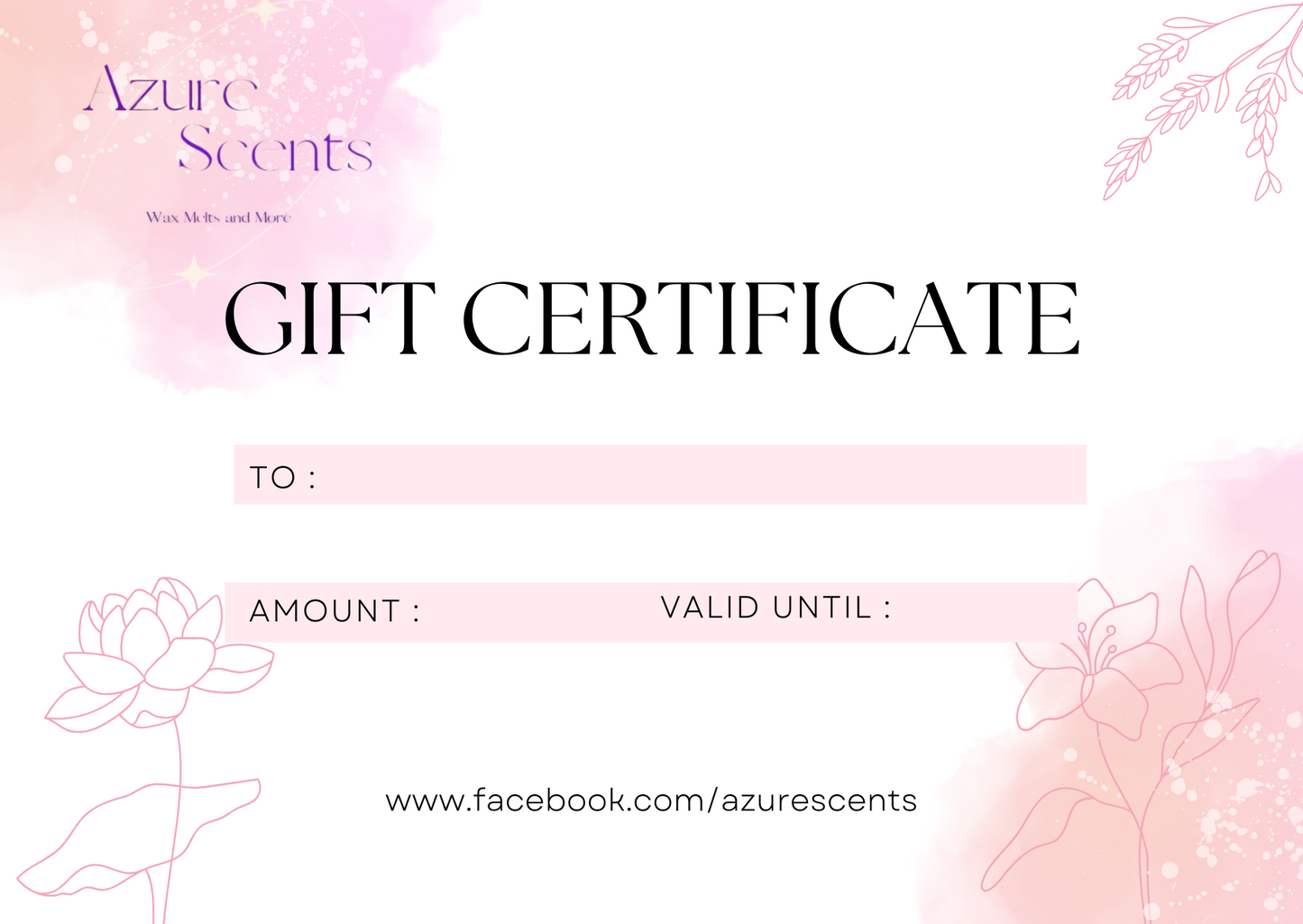£10 Gift Certificate
